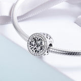 925 Sterling Silver Tree Of Life Beaded Bracelet - Low Angle