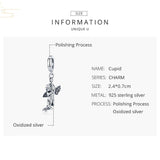 925 Sterling Silver Handmade Cupid Pendant Diy Accessory - 45-Degree Angle