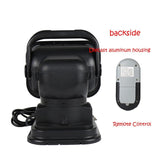 60W Dc 12 - 24V 400Lm Car 200M Wireless Remote Control 360 Degree Adjustable Led Search High Bay Lights / Spotlights - Side View