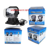 60W Dc 12 - 24V 400Lm Car 200M Wireless Remote Control 360 Degree Adjustable Led Search High Bay Lights / Spotlights - Low Angle