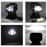 60W Dc 12 - 24V 400Lm Car 200M Wireless Remote Control 360 Degree Adjustable Led Search High Bay Lights / Spotlights - Extra Image