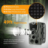 Outdoor Infrared Night Vision Camera with Tracking - 2.7k - Rear View