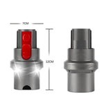 Universal Vacuum Suction Head Adapter with Led Light - Side View