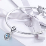 925 Sterling Silver Compass Pendant Necklace - Close-Up Angle