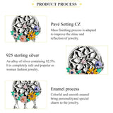 925 Sterling Silver Dream Catcher Bracelet / Necklace Beads - 45-Degree Angle