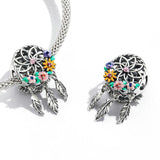 925 Sterling Silver Dream Catcher Bracelet / Necklace Beads - Rear View