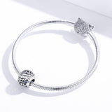 925 Sterling Silver Diy Birthstone Bracelet & Necklace Set September Style - September - Top-Down View