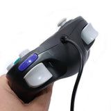 2-pack Wired Vibrating Game Controller for Nintendo Ngc / Wii - Silver