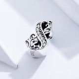 925 Sterling Silver Relief Number Series 0 9 Beads For Diy Bracelets And Necklaces Style - 8 - Top-Down View