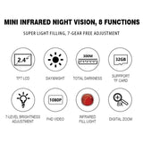 Compact Night Vision Binoculars for Hunting and Outdoor - Top-Down View
