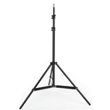 Professional Aluminum Lighting Stand For Studio Flash - 68-200Cm Height Black - Side View