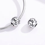 925 Sterling Silver Zodiac Beaded Bracelet Style - Sagittarius - Rear View