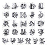 Diy Beaded Bracelet With Zircon Beads 26 Letters Style - I - Side View
