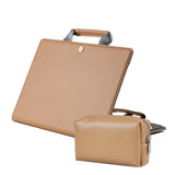 15.4 Inch Laptop Bag & Power Bag - Protective Tote for Macbook Pro in Khaki - Front View