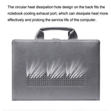 15.4 Inch Laptop Bag & Power Bag - Protective Tote for Macbook Pro in Khaki - Rear View