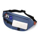Chest Shoulder Messenger Bag Badge - Green + Badge - Front View