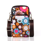 Animal Park Mini Crossbody Phone Wallet With Arm Band - Colourful Flower