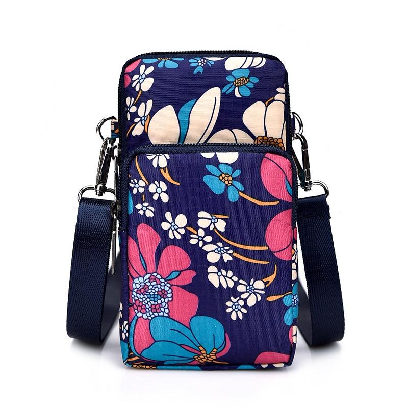 Animal Park Mini Crossbody Phone Wallet With Arm Band - Colourful Flower