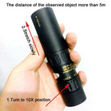 Portable High Definition Night-vision Telescope - 10-30x25 - Rear View