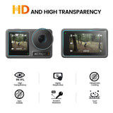 2-pack 3-in-1 Tempered Glass Screen Protectors for Front and Back Lenses - Top-Down View