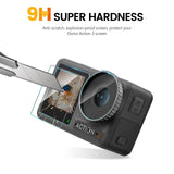 2-pack 3-in-1 Tempered Glass Screen Protectors for Front and Back Lenses - 45-Degree Angle