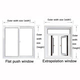Double-layer Insulation Film for Indoor Windows - Windproof Soundproof Warm - 1.8x1.8m - Side View