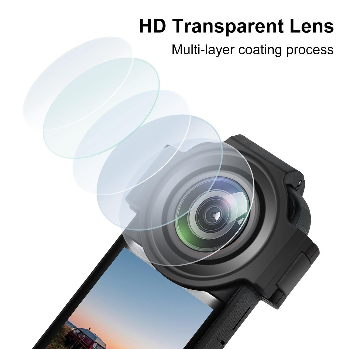Upgraded Optical Glass Lens Guard for Insta360 X3 - Protective Cover