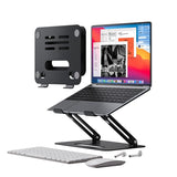 Double-layer Aluminum Alloy Folding Stand for Notebooks and Tablets - Side View