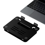 Double-layer Aluminum Alloy Folding Stand for Notebooks and Tablets - Top-Down View
