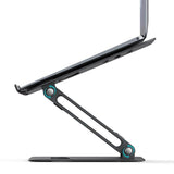 Double-layer Aluminum Alloy Folding Stand for Notebooks and Tablets - 45-Degree Angle