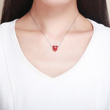 925 Sterling Silver Red Love Diy Bracelet Necklace Beads - Extra Image