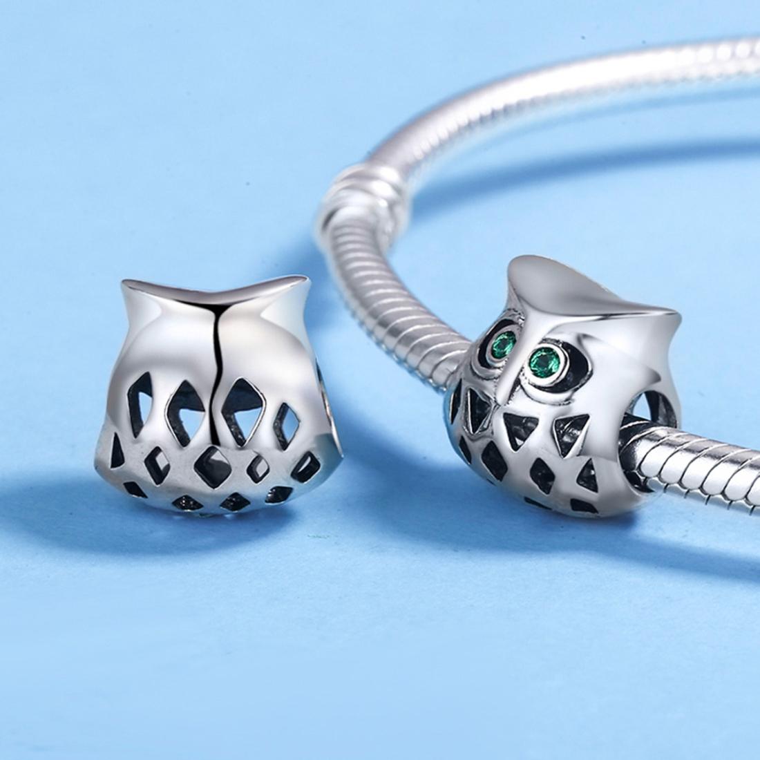 925 Sterling Silver Gemstone Inlaid Beads