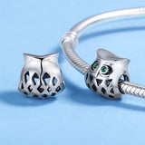 925 Sterling Silver Gemstone Inlaid Beads - Close-Up Angle
