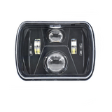 7 Inch 5X7 / 7X6 H4 Dc 9V - 30V 3500Lm 35W Car Square Shape Led Headlight Lamps For Jeep Wrangler - Front View