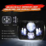 7 Inch 5X7 / 7X6 H4 Dc 9V - 30V 3500Lm 35W Car Square Shape Led Headlight Lamps For Jeep Wrangler - Extra Image