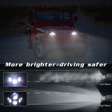 7 Inch 5X7 / 7X6 H4 Dc 9V - 30V 3500Lm 35W Car Square Shape Led Headlight Lamps For Jeep Wrangler - Extra Image