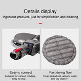 2-pack Mop Cleaning Cloths for Dyson X001 Mop Head - 45-Degree Angle