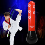 1.55M Vertical Inflatable Punching Bag For Kids - Pvc Tumbler Boxing Column - Front View