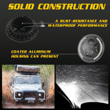 7 Inch H4 / H13 Dc 9V - 30V 3000Lm 3000K - 6000K 25W Car Round Shape Led Headlight Lamps For Jeep Wrangler With Angel Eye White Light - Close-Up Angle
