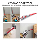 Ultra Narrow Crevice Brush Tool For V7 V15 Vacuum Cleaners - Rear View