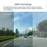Hd 1080p Dual Camera Car Recorder with 4 Ips Screen and 170 Degree Wide Angle - Low Angle