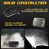 7 Inch H4 Dc 9V - 30V 3000Lm 6000K 30W Ip67 8Led Lamp Beads Car Square Shape Led Headlight Lamps For Jeep Wrangler