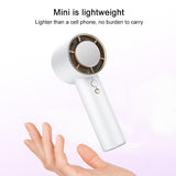 Ultra Freeze Ice Pack Handheld Fan High Speed Portable - Side View