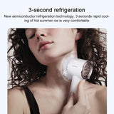 Ultra Freeze Ice Pack Handheld Fan High Speed Portable - Close-Up Angle