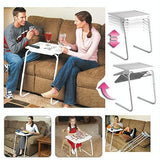 Portable Multi-purpose Laptop Table - Foldable & Adjustable - Top-Down View