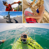 Flexible Clamp Mount for Gopro and Action Cameras - Horizontal Jaws - Close-Up Angle