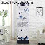 Cat and Bird Fabric Dust Cover for Vertical Cabinet Ac - 170x50x30cm All-inclusive - Front View