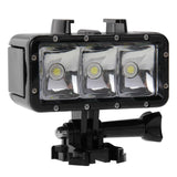 Waterproof Video Light for Action Cameras - 3 Modes - Rear View