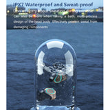 Waterproof Wireless Bluetooth 5.0 Earphones with Charging Box and Led Display - Low Angle