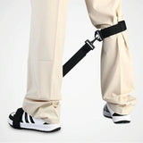 Improve Golf Swing with Leg Movement Correction Belt - Close-Up Angle